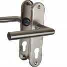Poignée de porte DOCKER nickel mat trou de cylindre