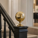 Boule de rampe d’escalier BOWL, Laiton poli D85mm