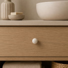 Bouton de meuble BOULE,  nylon beige | Contemporain