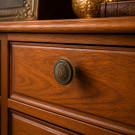 Bouton de meuble LOUIS XVI, Zamak bronze | Classique