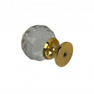 Bouton de meuble GLAM, nylon transparent 27x33 mm | Classique chic