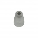 Bouton de meuble TIRETTE, nylon transparent Ø18 mm | Contemporain
