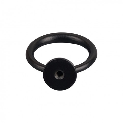 Bouton de meuble ANNEAU, Zamak noir satiné | Rustique