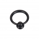 Bouton de meuble ANNEAU, Zamak noir satiné | Rustique