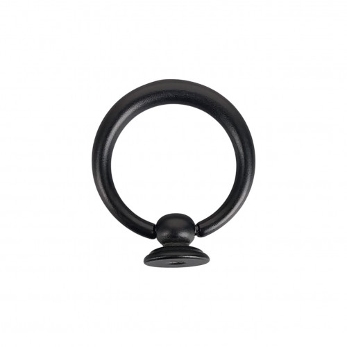 Bouton de meuble ANNEAU, Zamak noir satiné | Rustique