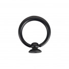 Bouton de meuble ANNEAU, Zamak noir satiné | Rustique