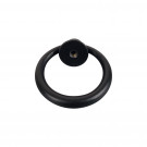 Bouton de meuble ANNEAU, Zamak noir satiné | Rustique