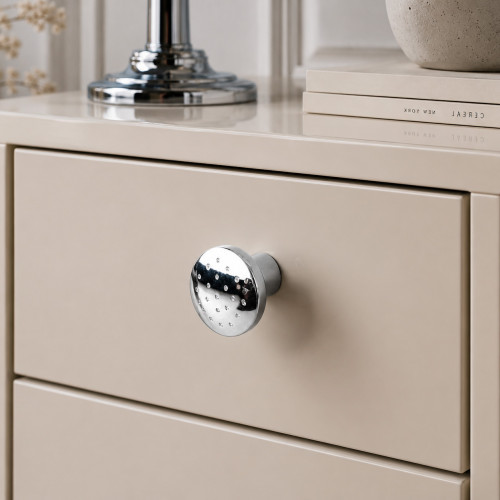 Bouton de meuble ARROSOIR, Zamak nickel chrome | Vintage rétro