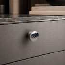 Bouton de meuble ARROSOIR, Zamak nickel chrome | Vintage rétro
