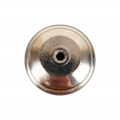 Bouton de meuble MAO, Nickel brillant & céramique blanche | Classique chic