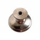 Bouton de meuble MAO, Nickel brillant & céramique noire | Classique chic
