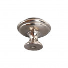 Bouton de meuble MAO, Nickel brillant & céramique noire | Classique chic