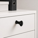 Bouton de meuble TABOURET, Laiton noir mat | Contemporain