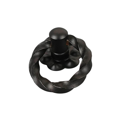Bouton de meuble ANNEAU, Fer noir | Rustique