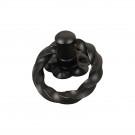 Bouton de meuble ANNEAU, Fer noir | Rustique