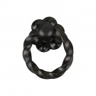 Bouton de meuble ANNEAU, Fer noir | Rustique
