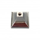 Bouton de meuble LOU, Nickel mat et strass 25x25mm