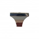 Bouton de meuble LOU, Nickel mat et strass 25x25mm