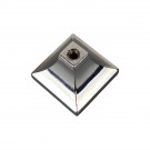 Bouton de meuble LOU, Nickel mat et strass 25x25mm