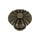 Bouton de meuble LIBERTY, Zamak fer patiné, ø30mm | Contemporain