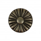 Bouton de meuble LIBERTY, Zamak fer patiné, ø30mm | Contemporain