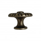 Bouton de meuble LIBERTY, Zamak fer patiné, ø30mm | Contemporain