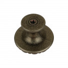 Bouton de meuble LIBERTY, Zamak fer patiné, ø30mm | Contemporain