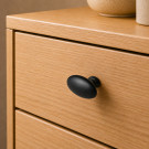 Bouton de meuble COMETE, Zamak noir satiné | Contemporain