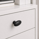 Bouton de meuble COMETE, Zamak noir satiné | Contemporain