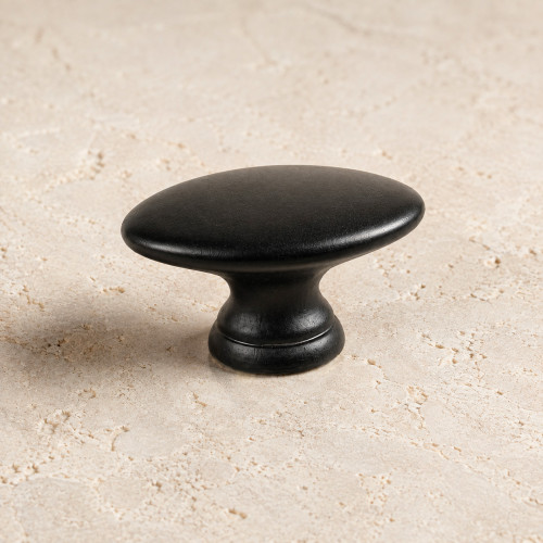 Bouton de meuble COMETE, Zamak noir satiné | Contemporain