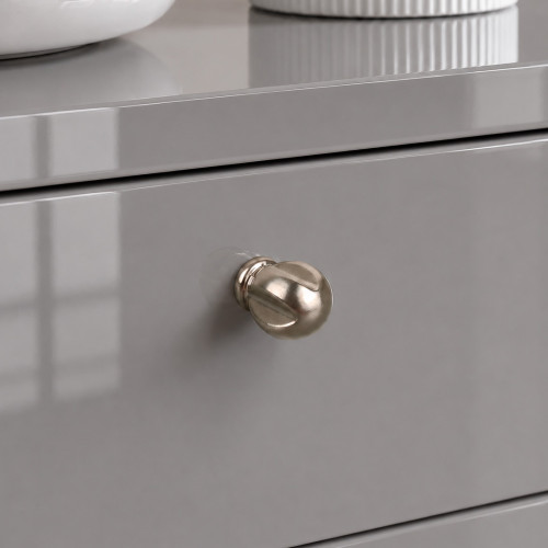 Bouton de meuble CROIX, Zamak chrome mat 20x25 mm | Vintage