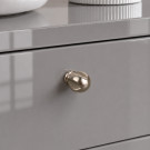 Bouton de meuble CROIX, Zamak chrome mat 20x25 mm | Vintage