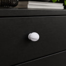 Bouton de meuble CROIX, Zamak blanc 29x35 mm | Contemporain