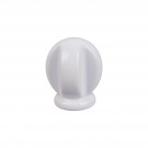 Bouton de meuble CROIX, Zamak blanc 29x35 mm | Contemporain
