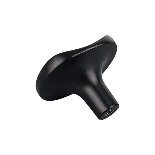 Bouton de meuble FOLD, Métal noir 39x23 mm | Contemporain