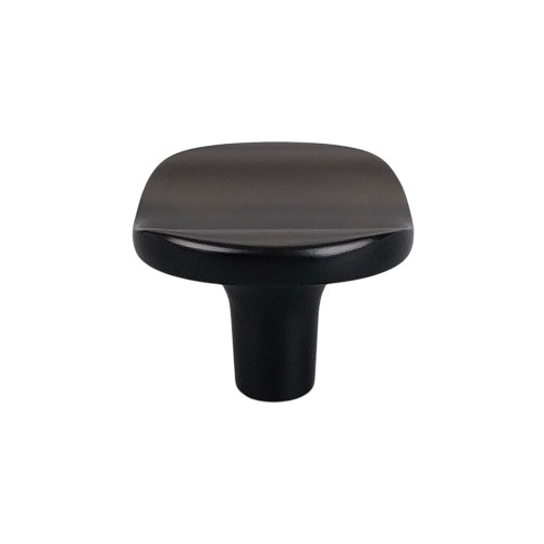 Bouton de meuble FOLD, Métal noir 39x23 mm | Contemporain