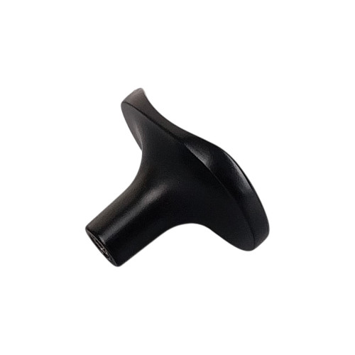 Bouton de meuble FOLD, Métal noir 39x23 mm | Contemporain