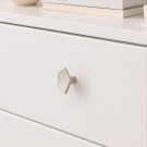 Bouton de meuble HEXAT, Métal nickel mat Ø30 mm | Contemporain