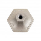 Bouton de meuble HEXAT, Métal nickel mat Ø30 mm | Contemporain