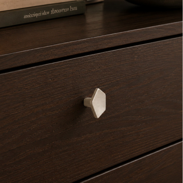 Bouton de meuble HEXAT, Métal nickel mat Ø30 mm | Contemporain