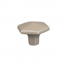 Bouton de meuble HEXAT, Métal nickel mat Ø30 mm | Contemporain