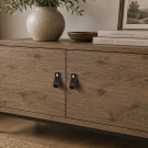 Bouton de meuble PEAKY, Cuir noir | Industriel