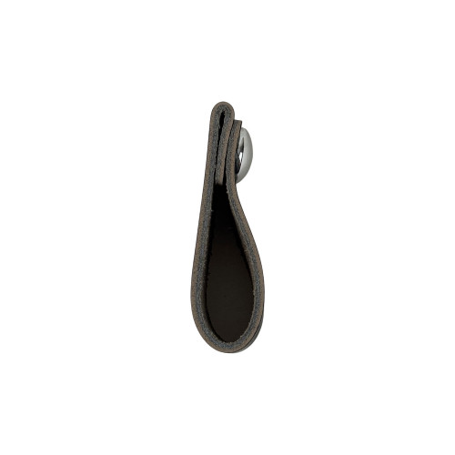 Bouton de meuble PEAKY, Cuir noir | Industriel