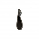 Bouton de meuble PEAKY, Cuir noir | Industriel