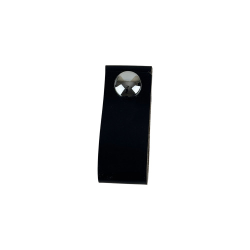 Bouton de meuble PEAKY, Cuir noir | Industriel