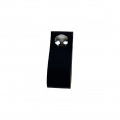 Bouton de meuble PEAKY, Cuir noir | Industriel