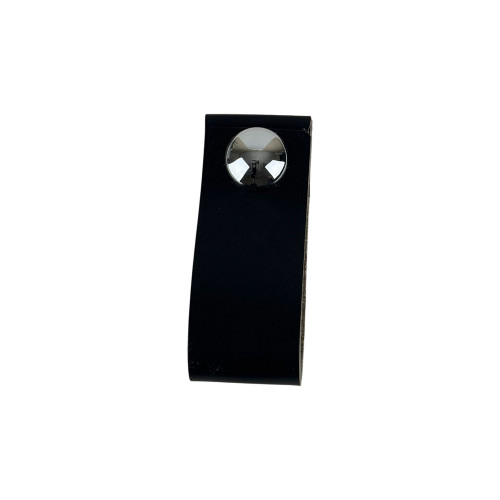 Bouton de meuble PEAKY, Cuir noir | Industriel