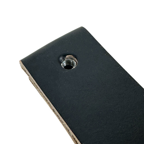 Bouton de meuble PEAKY, Cuir noir | Industriel