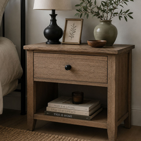 Bouton de meuble LYONNAIS, Bois noir mat Ø30 mm| Charme