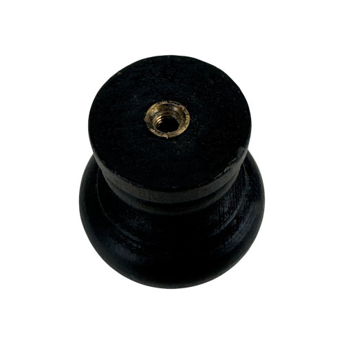 Bouton de meuble LYONNAIS, Bois noir mat Ø30 mm| Charme